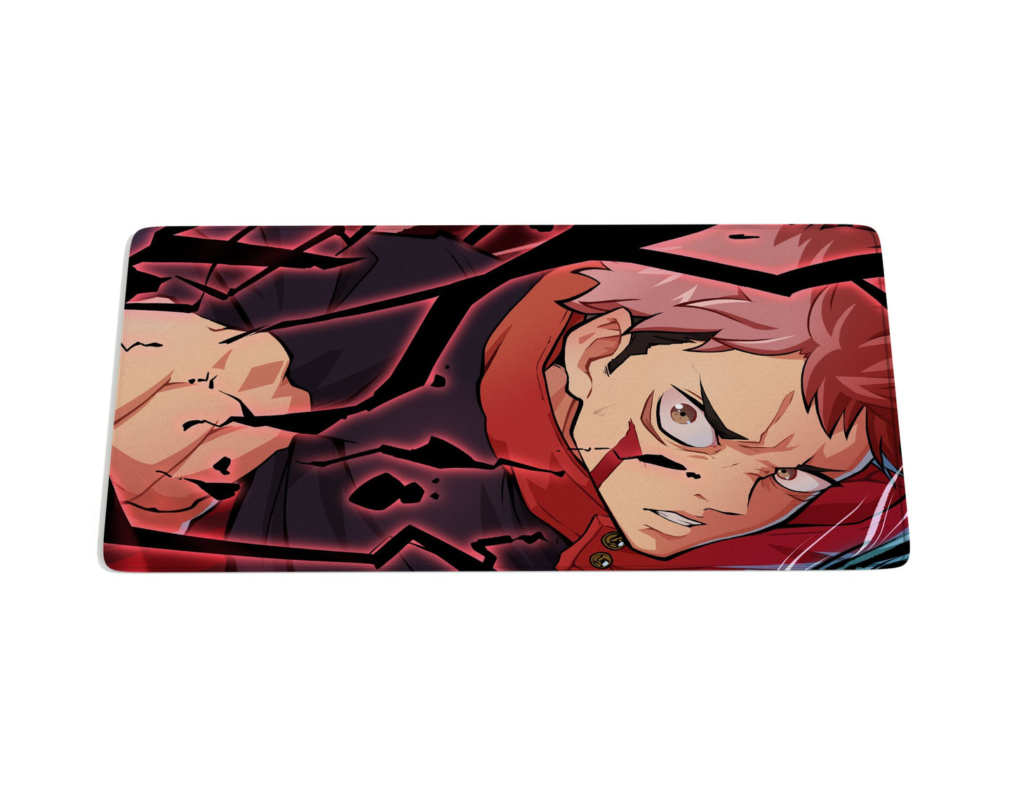 Jujutsu Kaisen - Yuji Itadori Red Rage Mouse Pad - CustomMousePad.com.au | #1 Custom Mouse Pad Brand