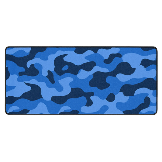Blue Camouflage Mouse Pad and Desk Mat