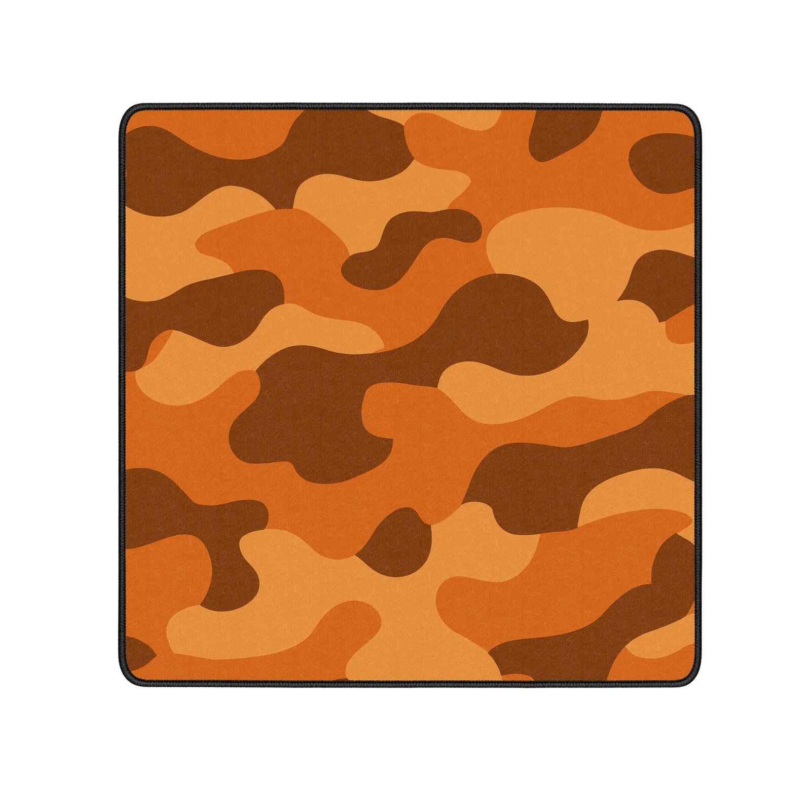 Orange Camouflage Mouse Pad and Desk Mat
