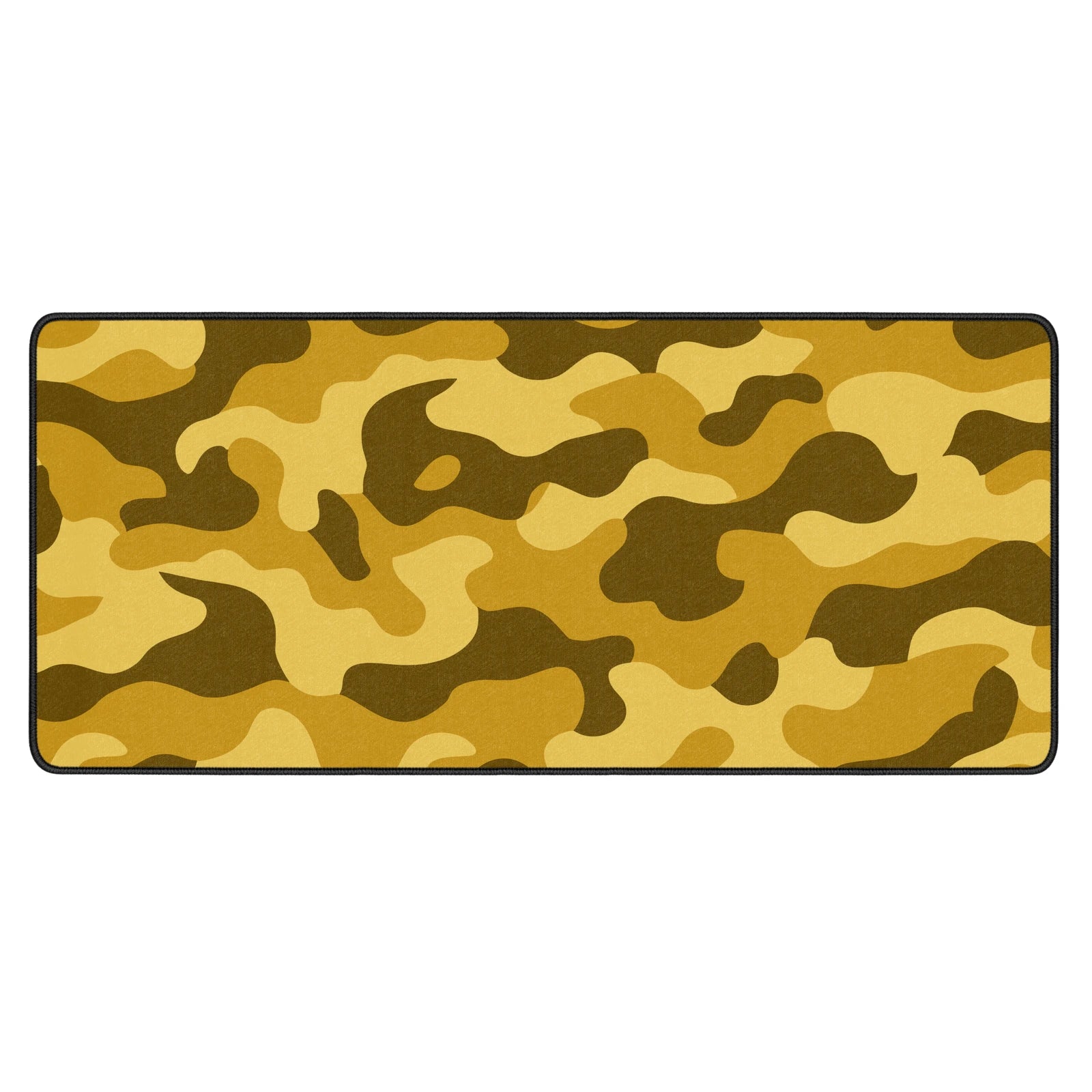 Yellow Camouflage Mouse Pad and Desk Mat