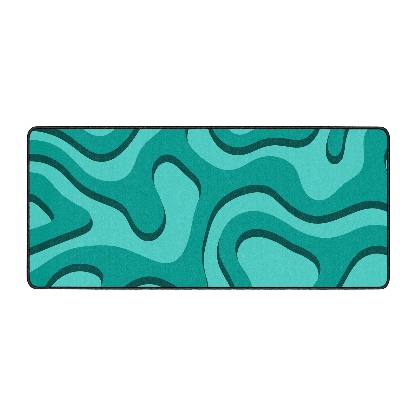 Liquid Teal Mouse Pad and Desk Mat