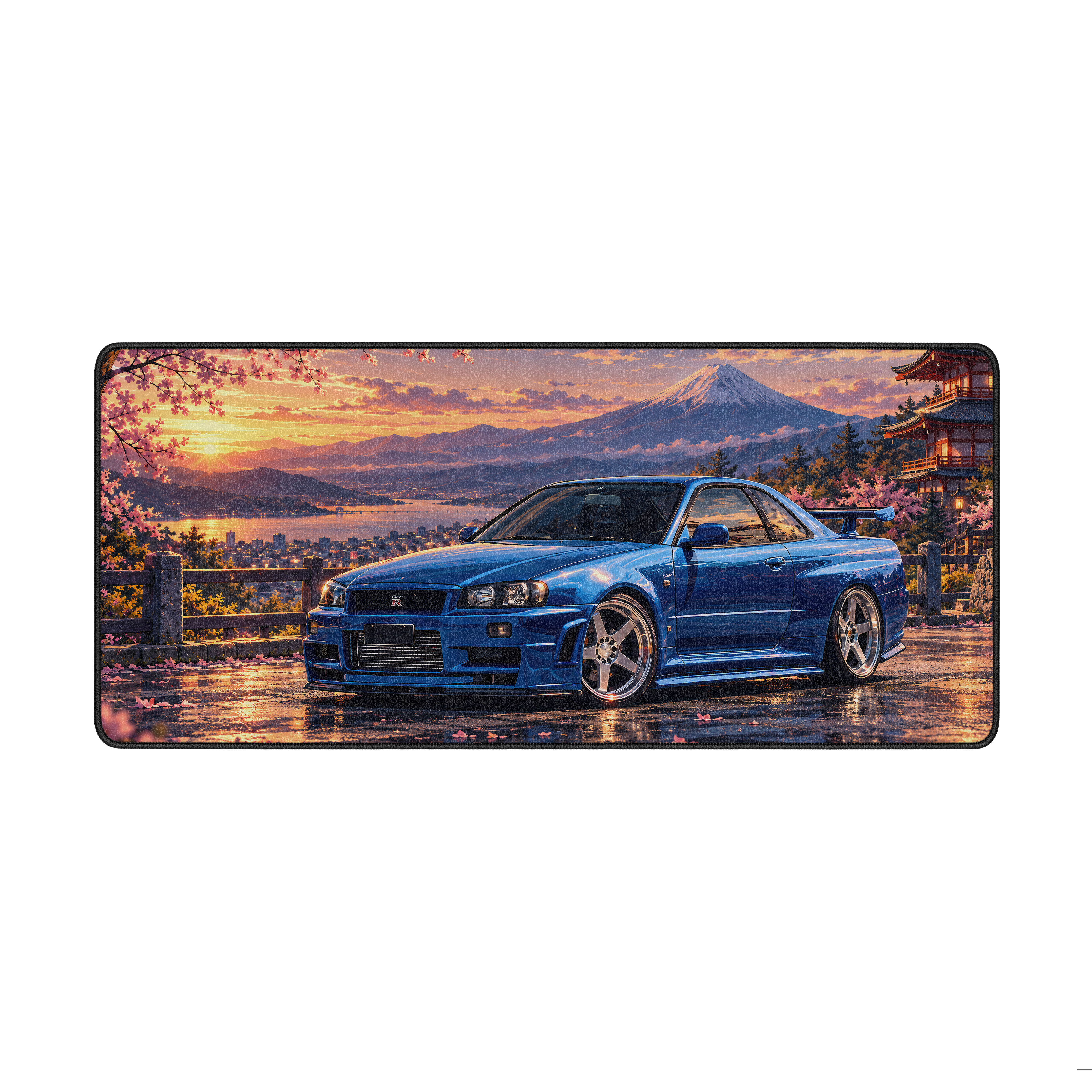 Anime Nissan Skyline R34 Desk Mat - Custom Mouse Pad
