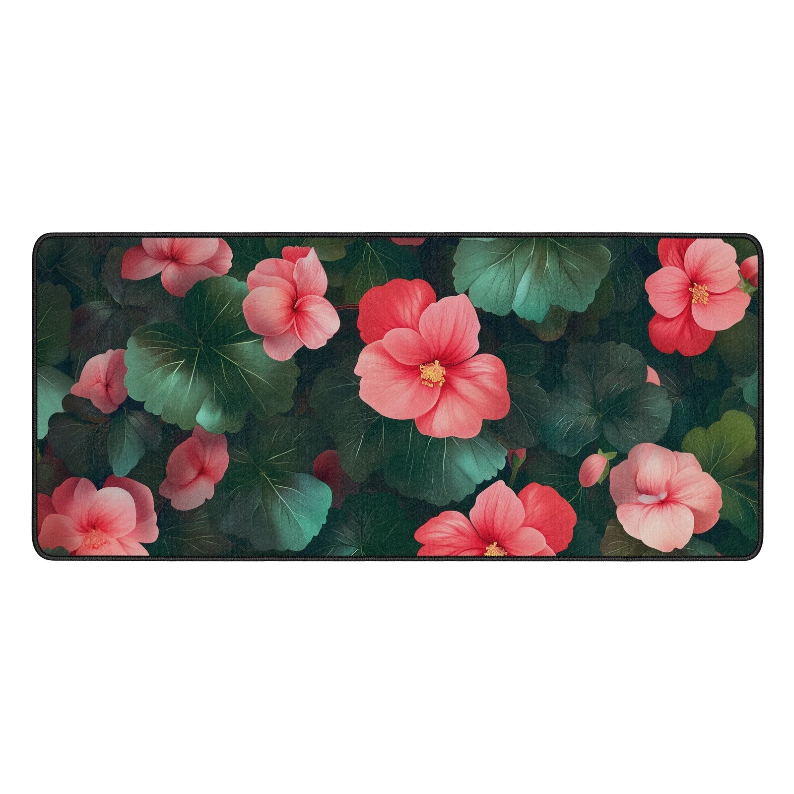 Begonia Flower Desk Mat - Custom Mouse Pad