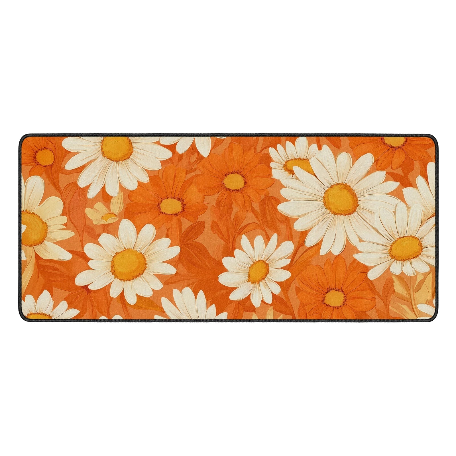 Daisy Flower Desk Mat - Custom Mouse Pad