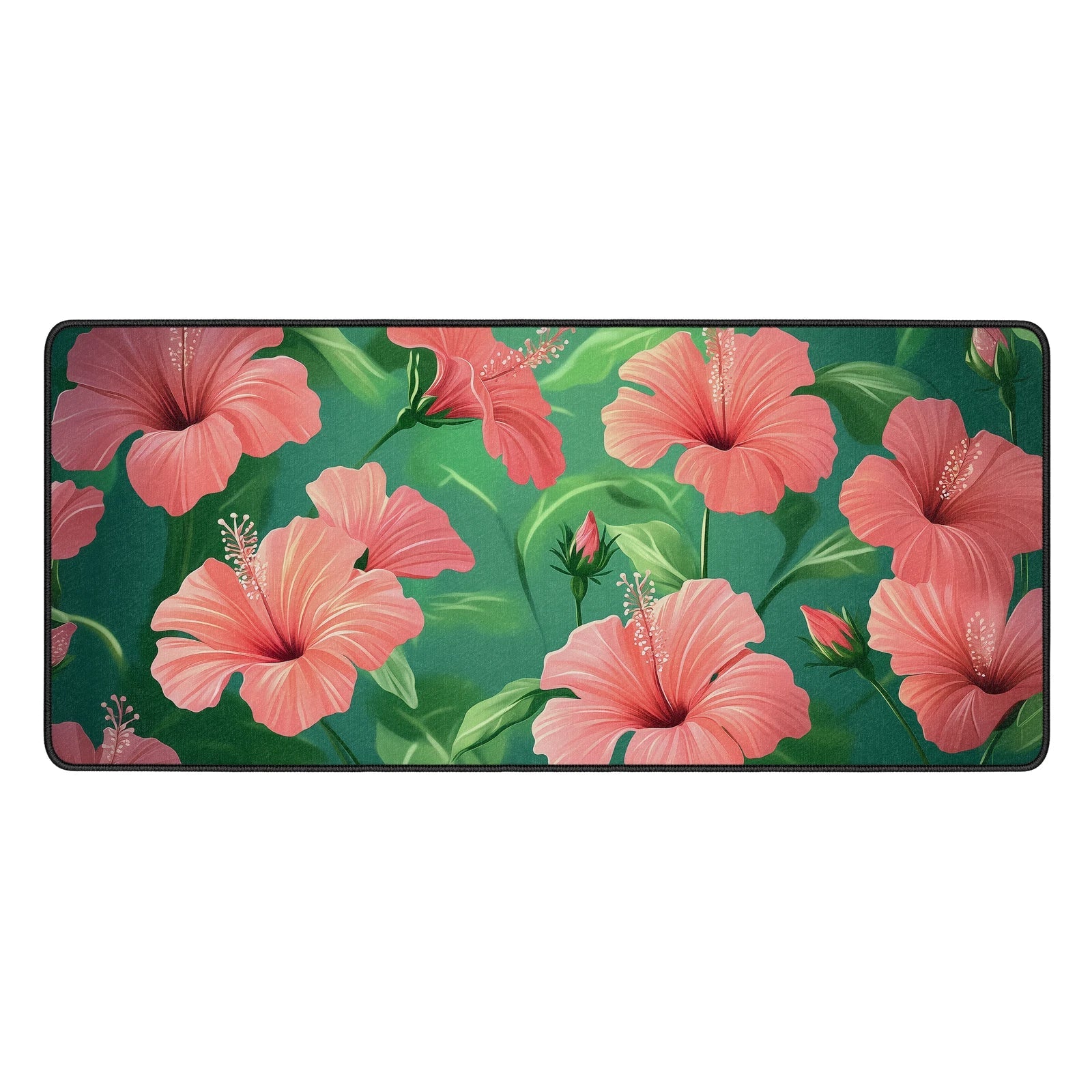 Hibiscus Flower Desk Mat - Custom Mouse Pad