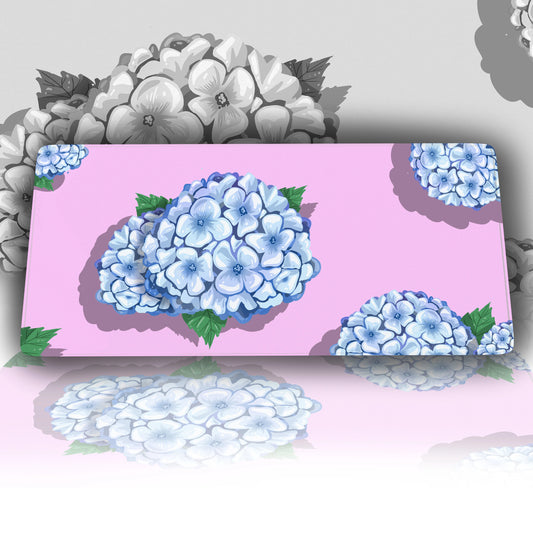 Hydrangea Flower Desk Mat - Custom Mouse Pad