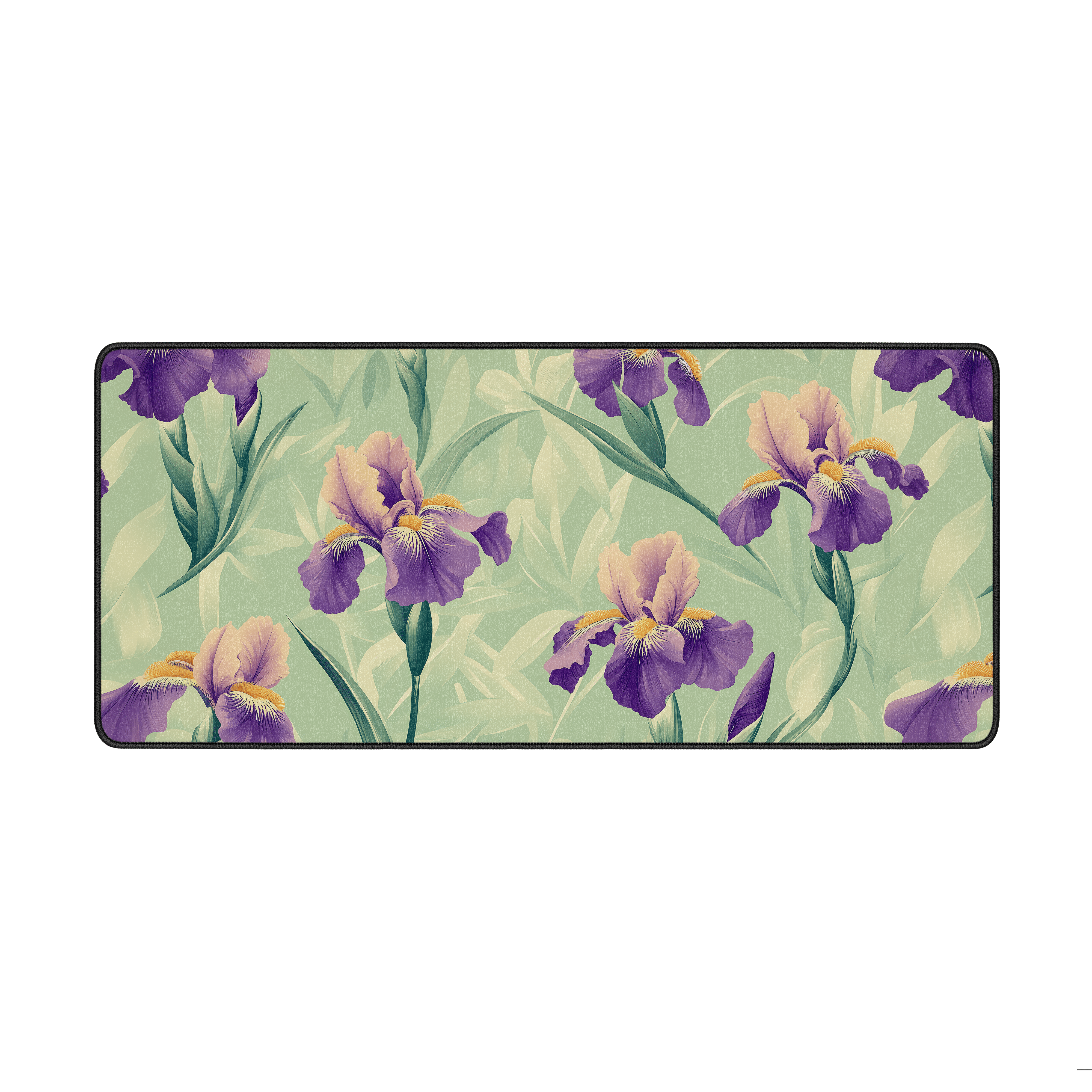 Iris Flower Desk Mat - Custom Mouse Pad