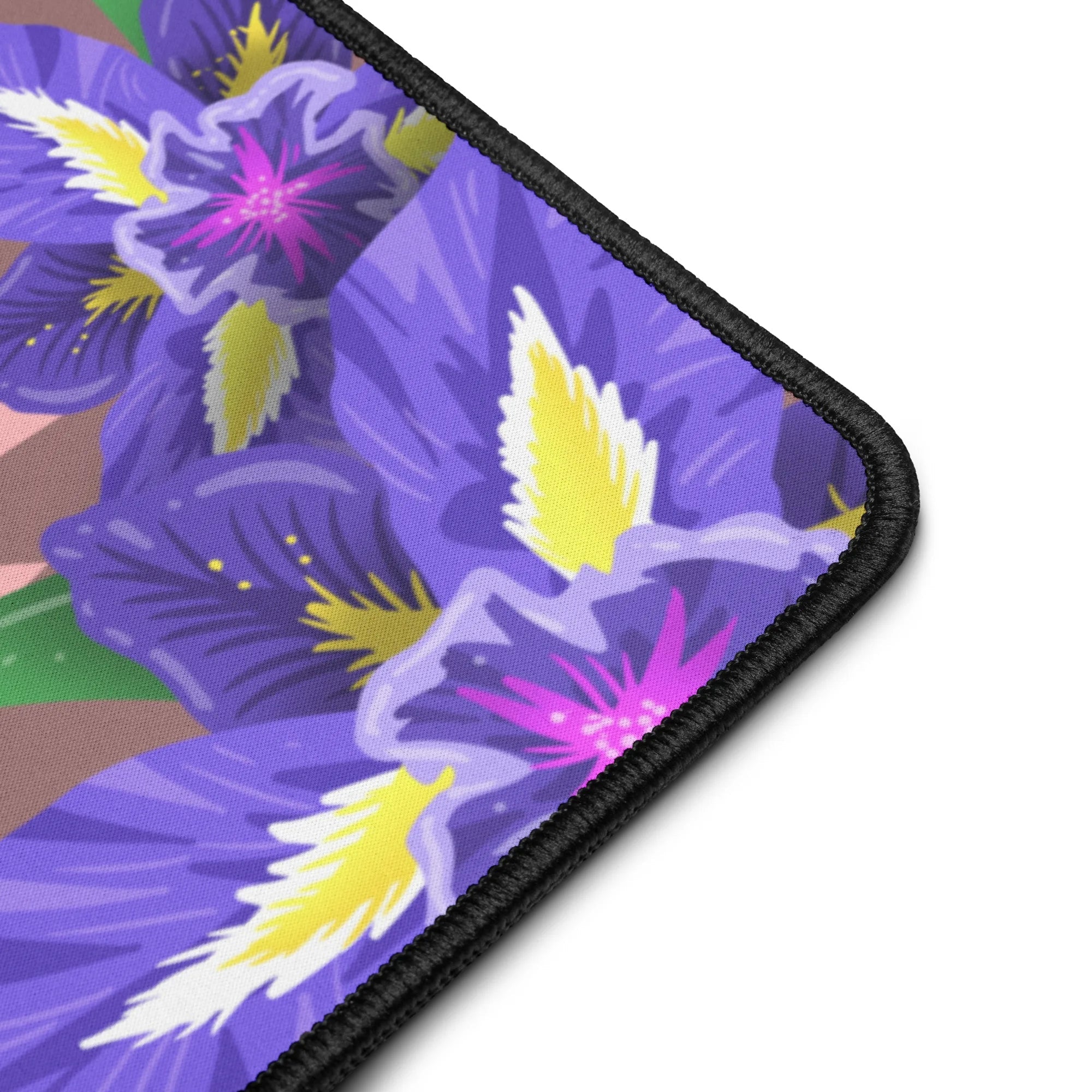 Iris Flower Desk Mat - Custom Mouse Pad