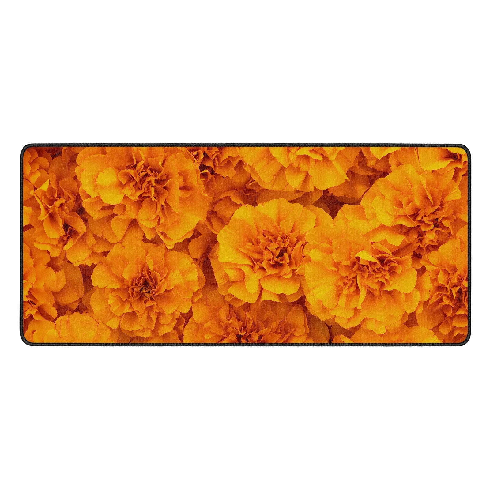 Marigold Flower Desk Mat - Custom Mouse Pad