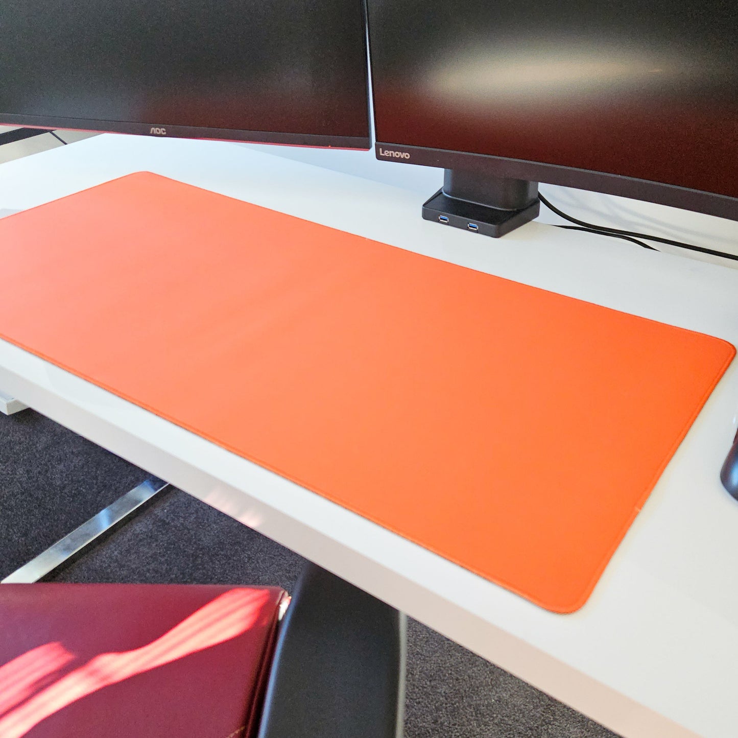 Orange Desk Pad - Custom Mouse Pad