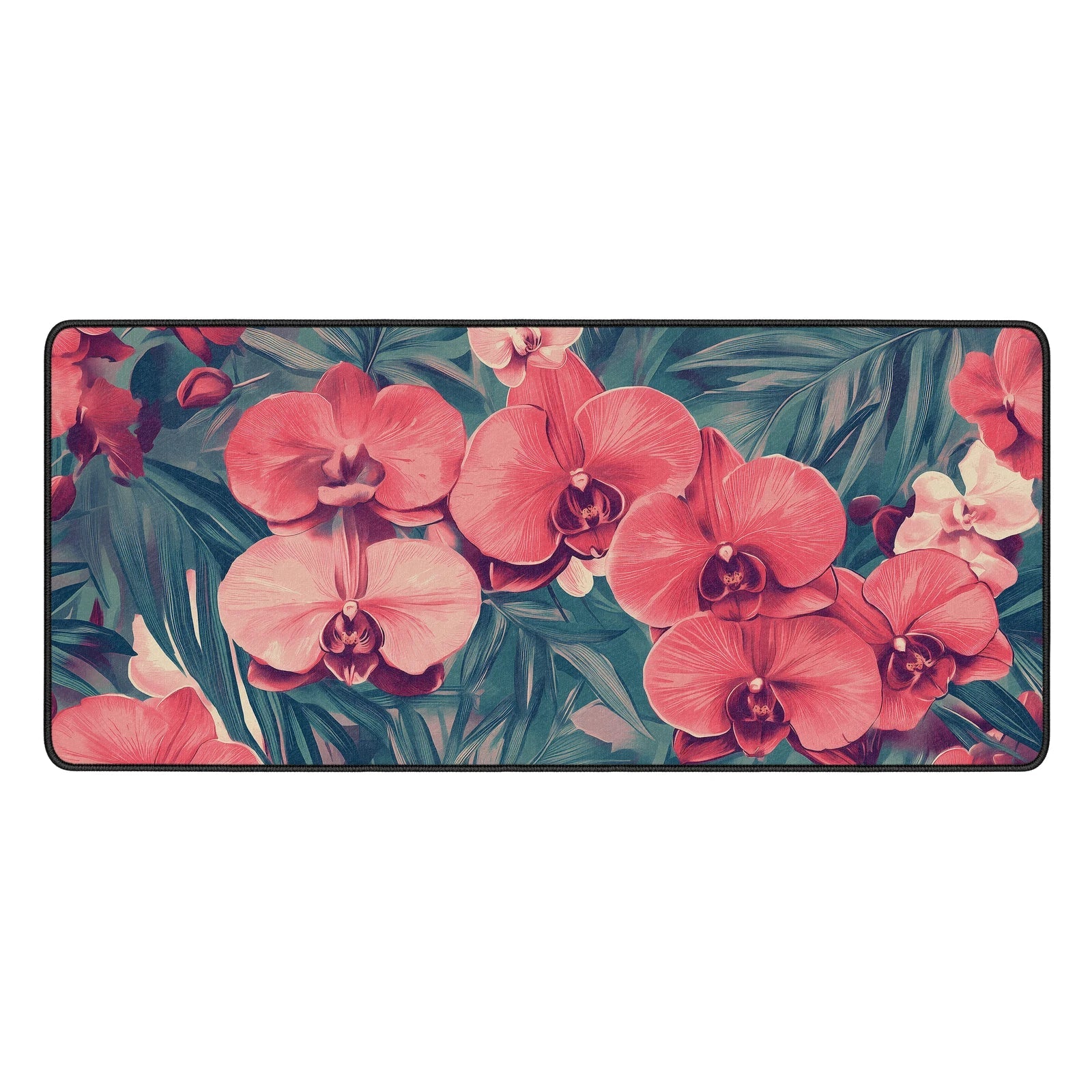 Orchid Flower Desk Mat - Custom Mouse Pad