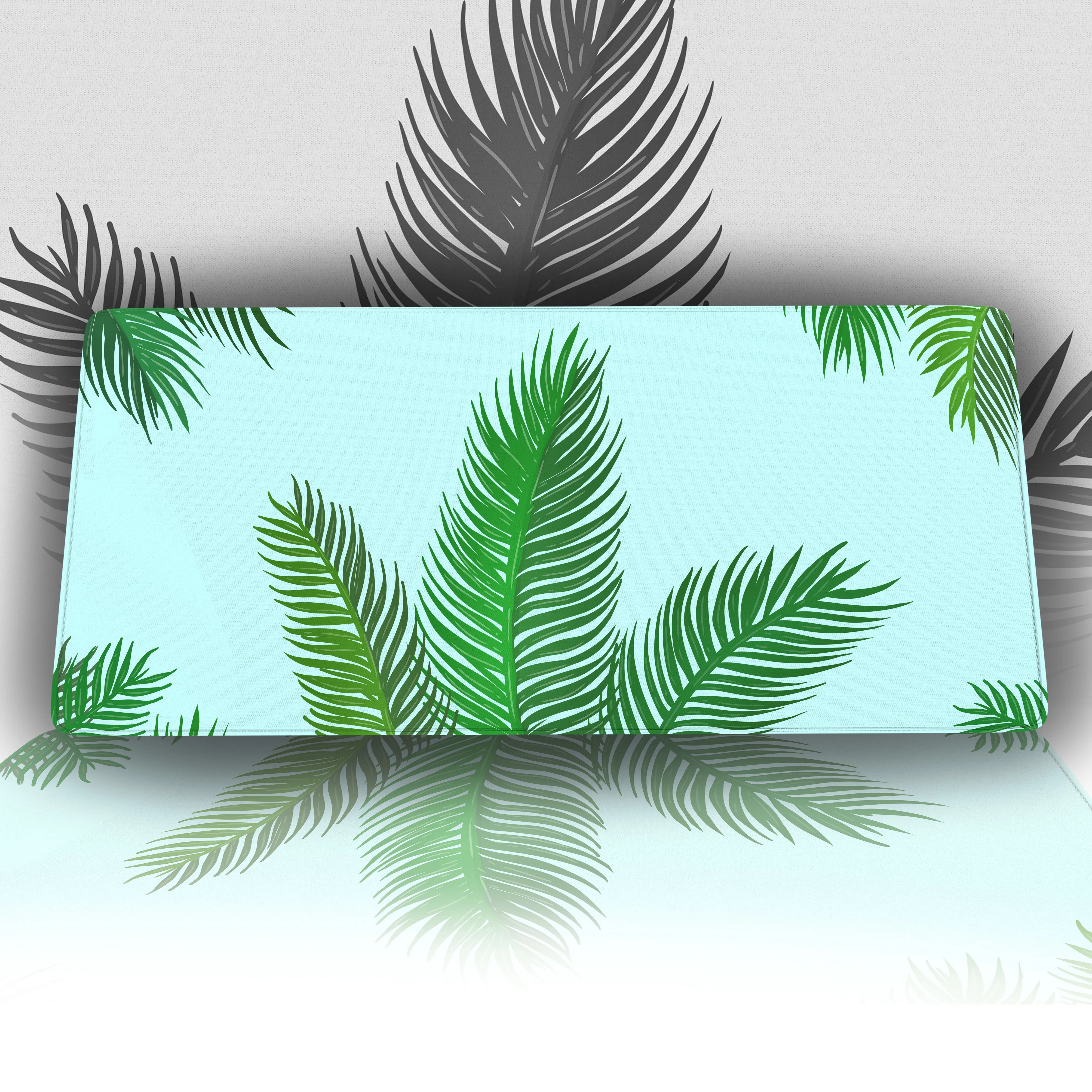 Palm Leaf Desk Mat - Custom Mouse Pad