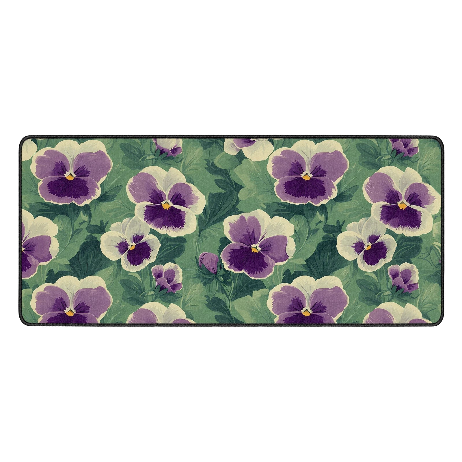 Pansy Flower Desk Mat - Custom Mouse Pad