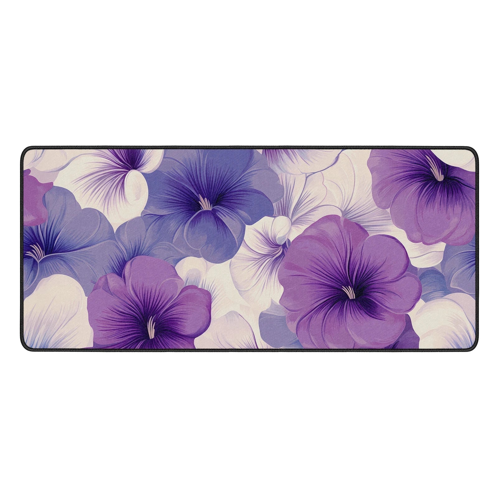 Petunia Flower Desk Mat - Custom Mouse Pad