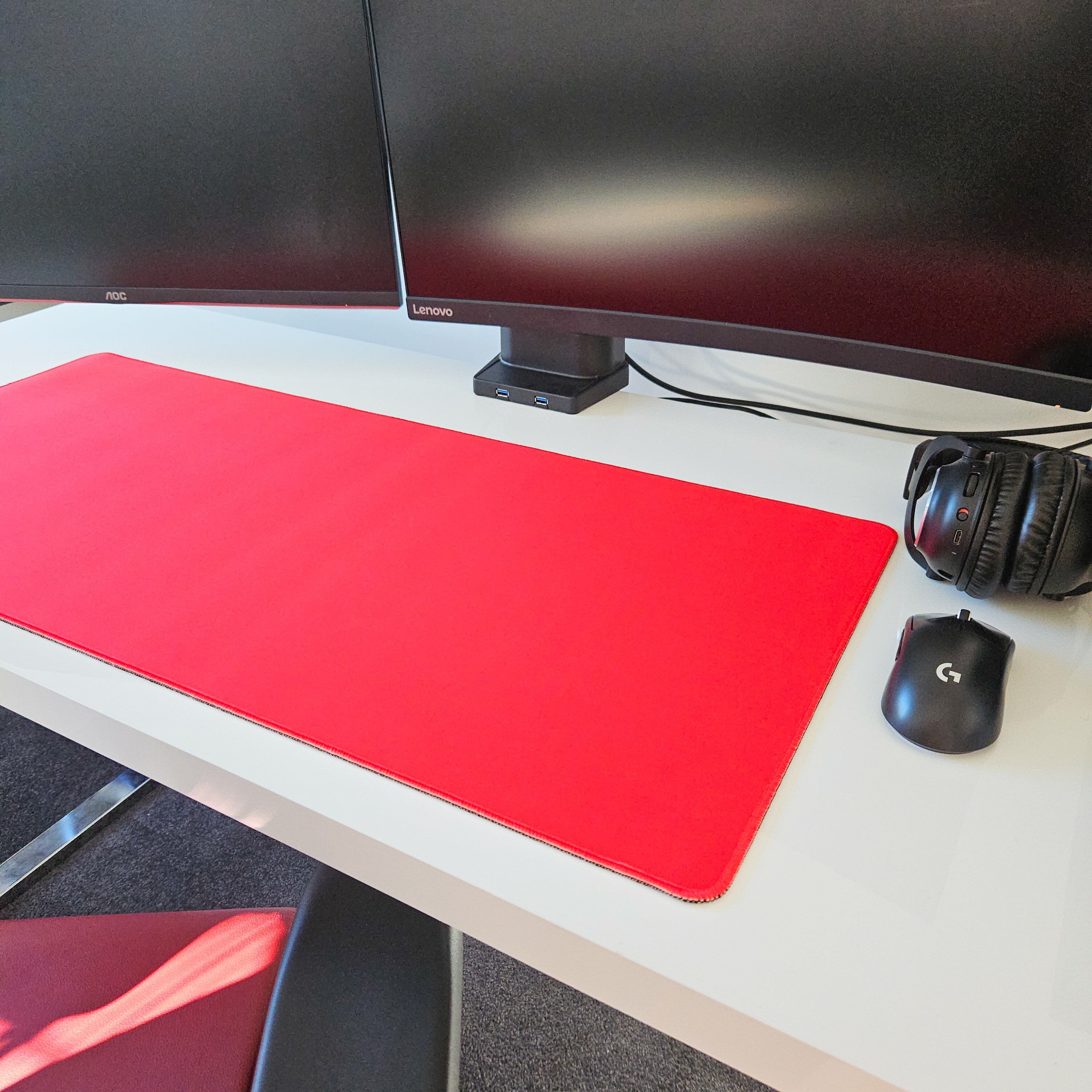 Red Desk Pad - Premium Desk Mats for Gamers – Custom Mouse Pad