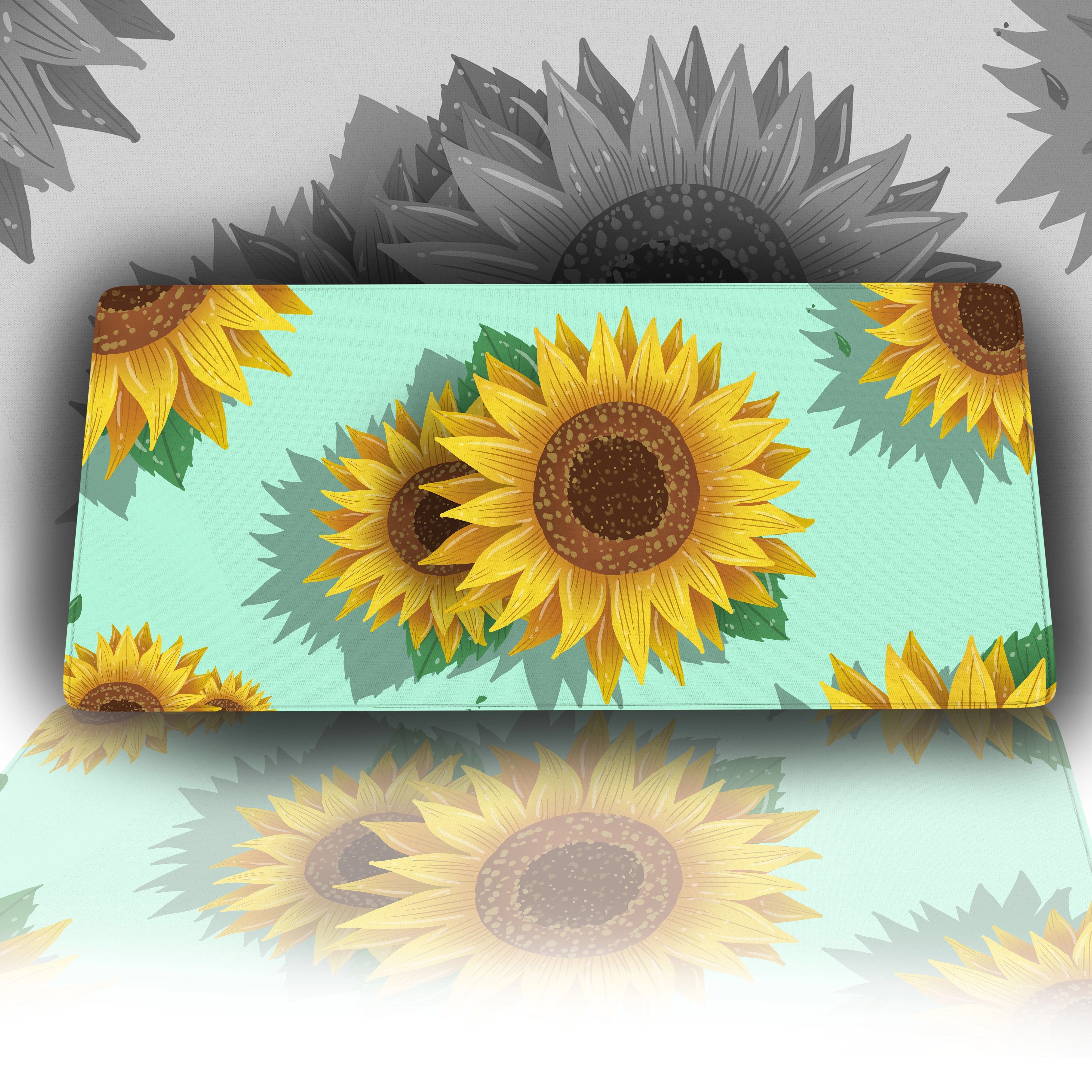 Sun Flower Desk Mat - Custom Mouse Pad
