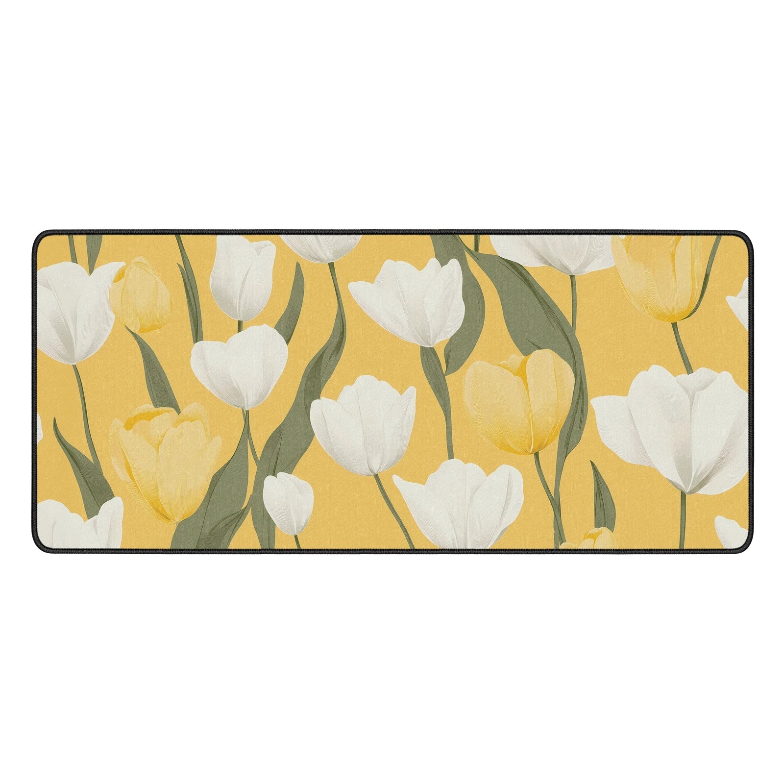 Tulip Flower Desk Mat - Custom Mouse Pad