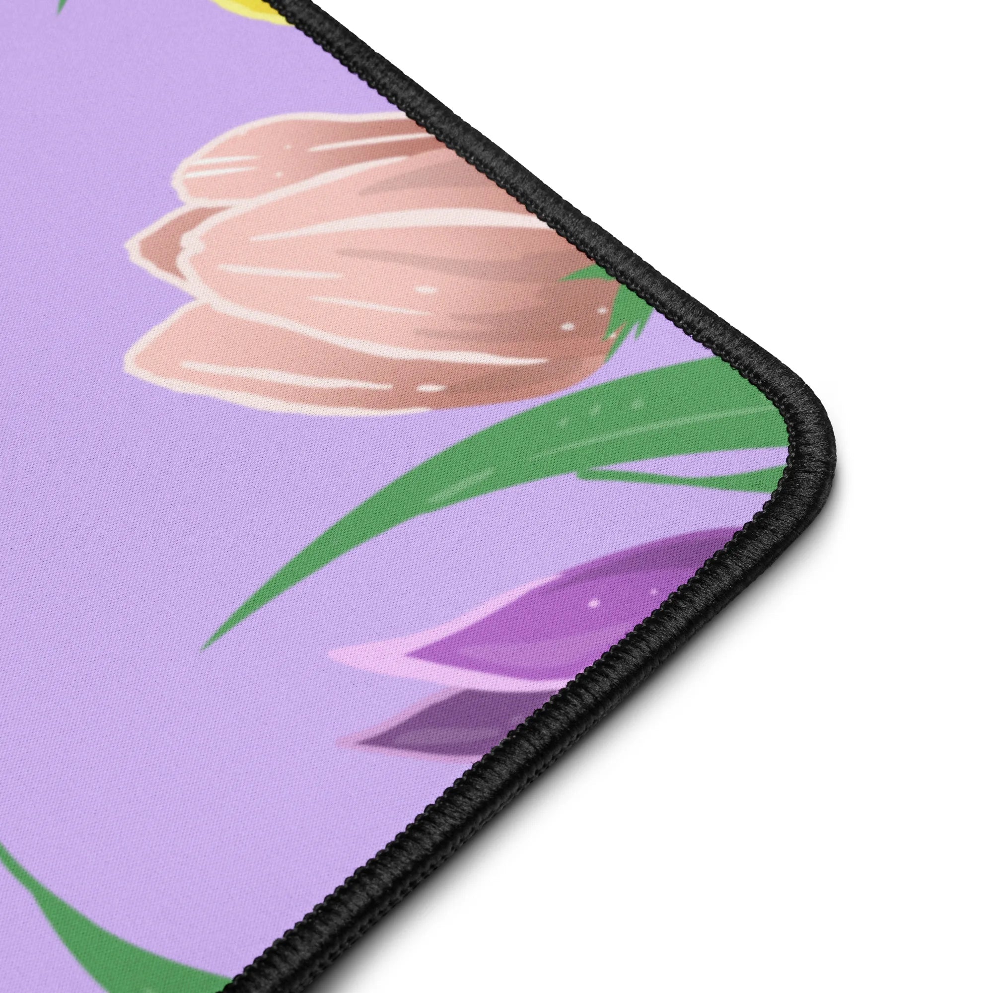 Tulip Flower Desk Mat - Custom Mouse Pad