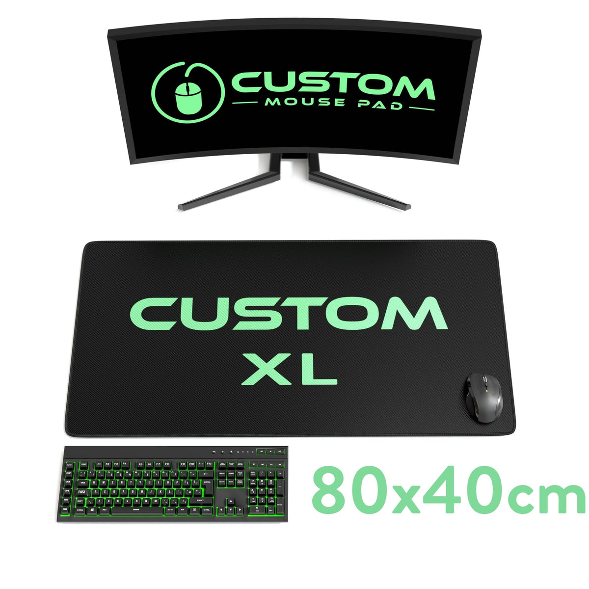 Customizable Computer Pad XL Custom Mouse Pad - Extra Large Personalized Pad