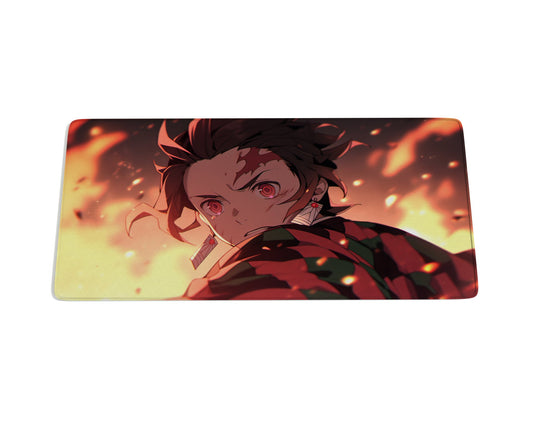 Demon Slayer - Tanjiro Embers Mouse Pad - CustomMousePad.com.au | #1 Custom Mouse Pad Brand